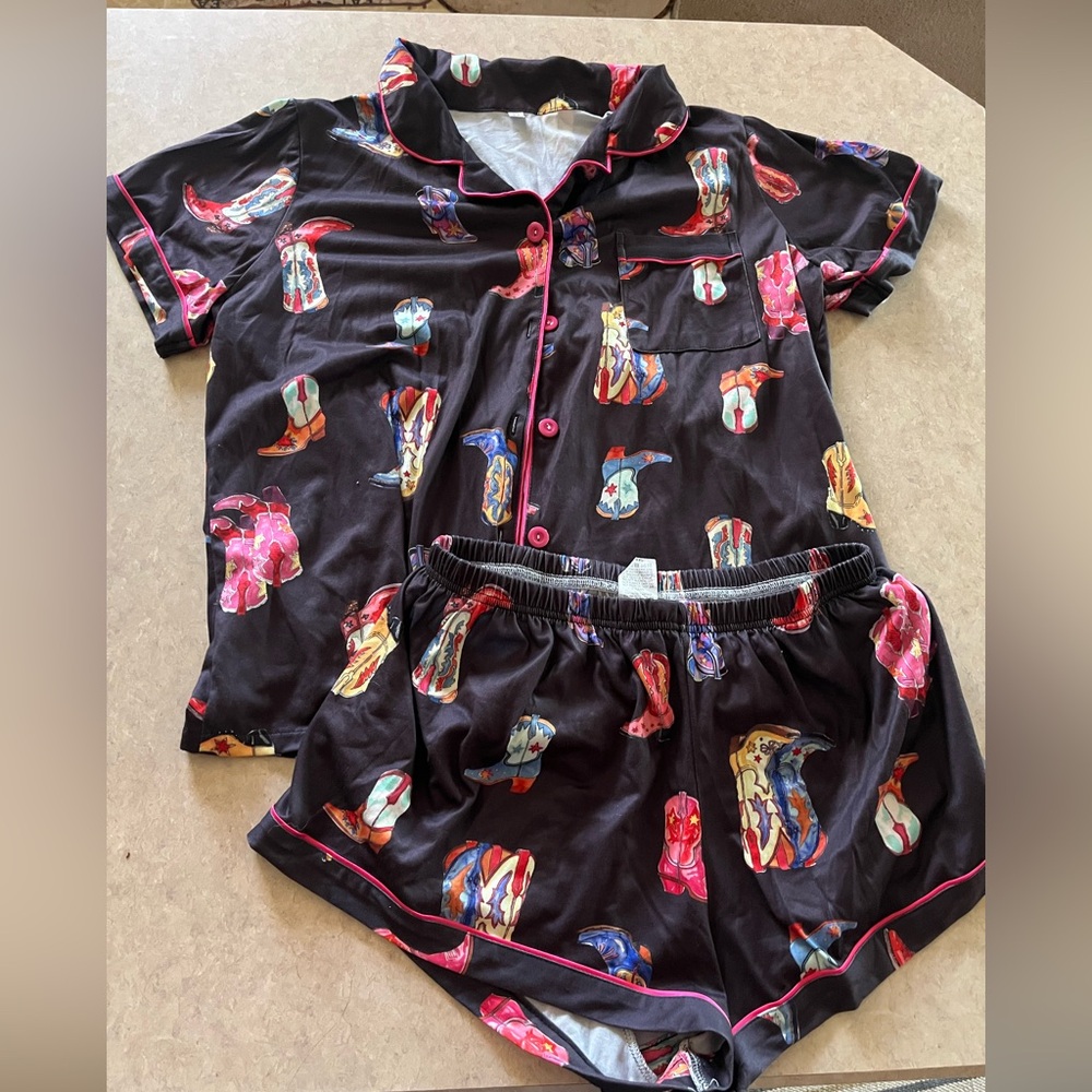 Western boot pajamas